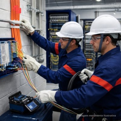 Implantação de infraestrutura de redes de fibra óptica em Riviera de São Lourenço